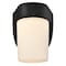 Westinghouse Fixture Wall Outdoor Lantern LED Dimmable 8W Dusk to Dawn, Black Frost Opal Glass 6106700 - alternate 1
